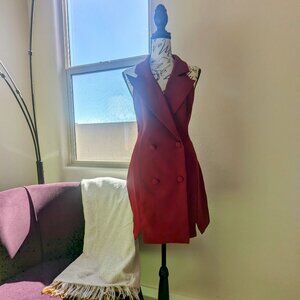 Halter Sleeveless Blazer Dress